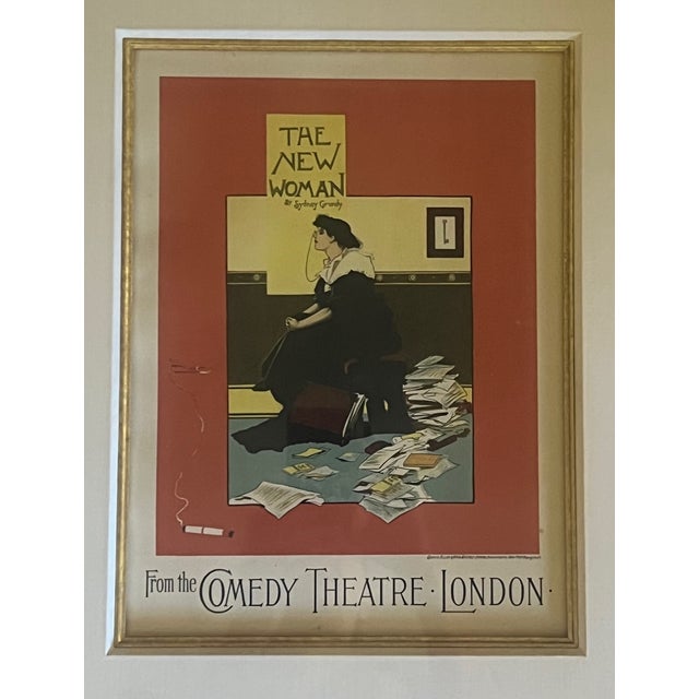 Original Lithograph for the Play "The New Woman" , C. 1894 For Sale - Image 9 of 12