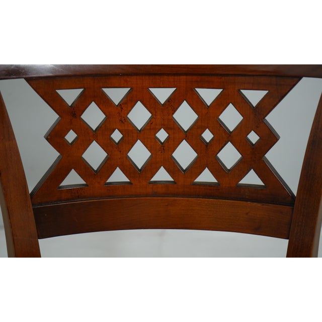 Wood Set of 6 Italian Svevo Neoclassical Dining Room Chairs For Sale - Image 7 of 18
