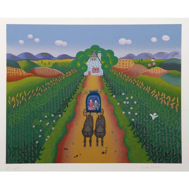 Gisela Fabian, "The Immigrants," Serigraph For Sale