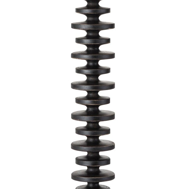 Traditional Regina Andrew Fishbone Buffet Table Lamp in Ebony For Sale - Image 3 of 5