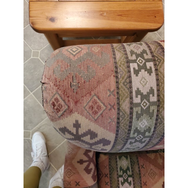 Brick Red 1990s Lee Industries Loveseat For Sale - Image 8 of 12