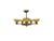 Art Deco Brass and Alabaster Pendant Chandelier, 1930s For Sale - Image 12 of 12