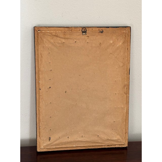 Circa 1950s Japanese-Inspired Cross-Stitch Textile Artwork — Framed For Sale - Image 16 of 18