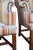 Wood Vintage Baker Furniture Celadon & Rust Striped Wingback Chairs With Nailhead Trim — Pair For Sale - Image 7 of 18