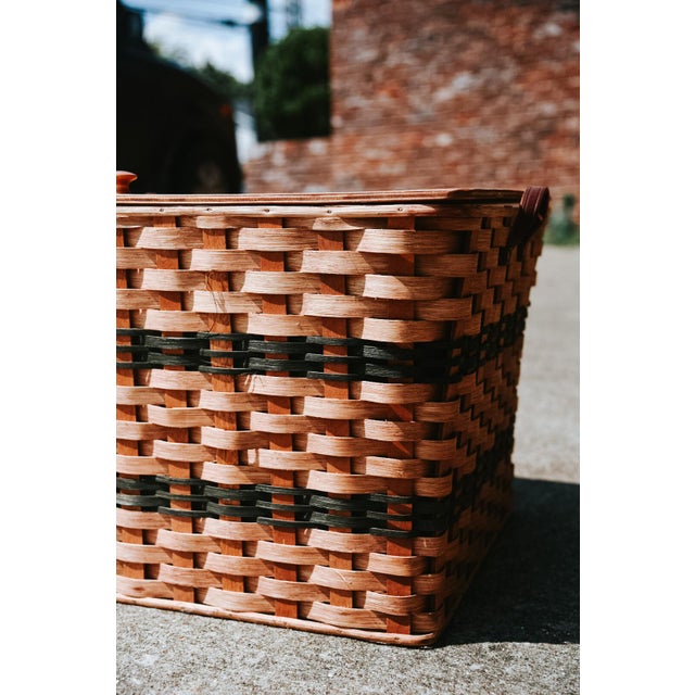 Handmade Authentic Amish Wicker Storage Basket Chairish
