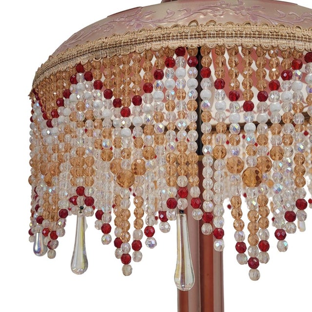 Art Nouveau Bent Glass and Acid Etching Table Lamp from Suberville, France, 1940s For Sale - Image 4 of 18