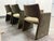 2020s Caleb Zipperer for Cb2 Foley Olive Green Velvet Dining Armchairs, Set of Four For Sale - Image 5 of 12