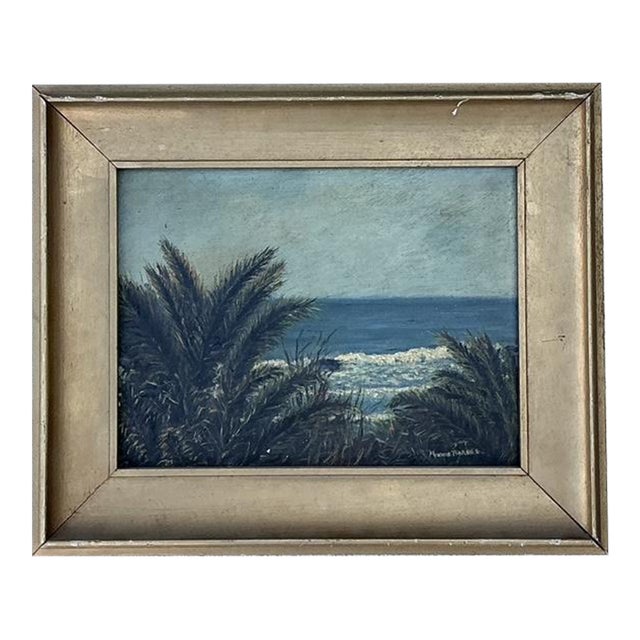Vintage Original Seascape Oil Painting For Sale