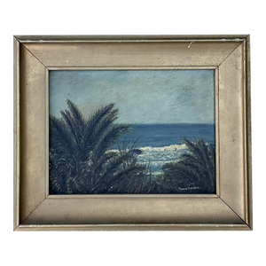 Vintage Original Seascape Oil Painting
