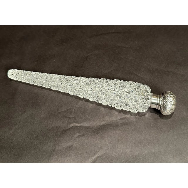 Late 19th Century Late 19th Century Sterling Silver And Brilliant Cut Lay Down Perfume Bottle For Sale - Image 5 of 11