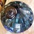 Late 20th Century Meyda Tiffany Blue Floral Stained Glass Hanging Pendant / Swag Lamp For Sale - Image 10 of 18