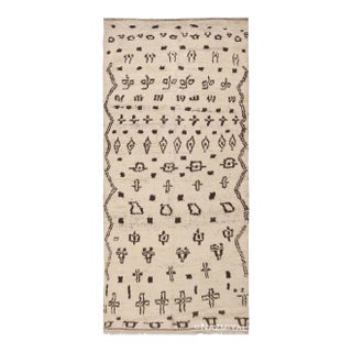 Nazmiyal Collection Vintage Tribal Beni Ourain Moroccan Rug For Sale