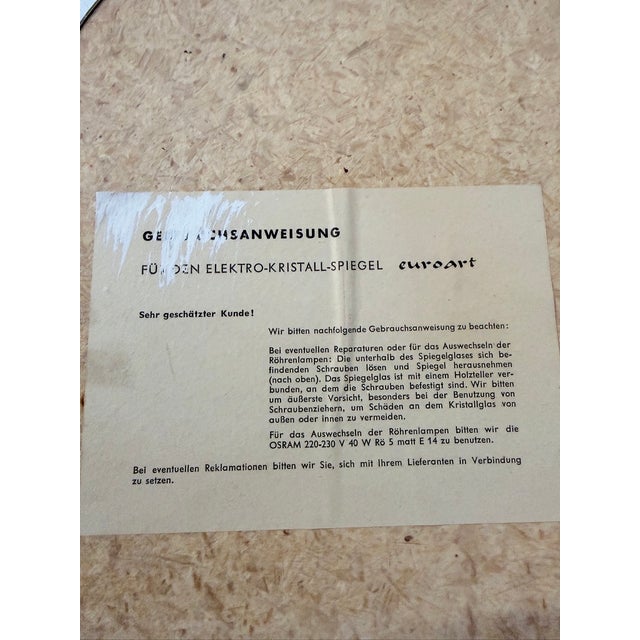Large Illuminated Mosaic Mirror, 1950s For Sale - Image 14 of 18