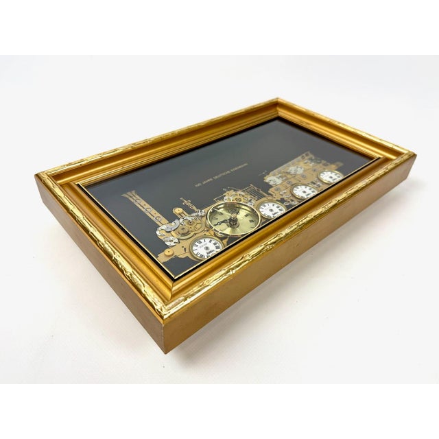British Art Wall Hanging Framed Locomotive Clock and Collage of Clock by Ken Broadbent, 1985 For Sale - Image 10 of 13