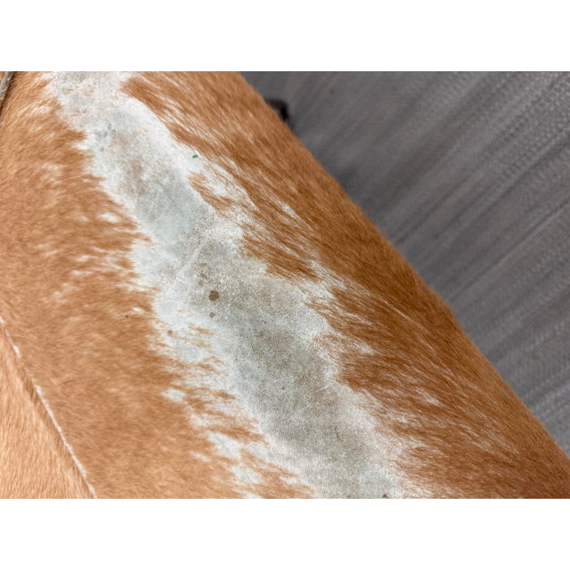 Animal Skin Modloft Carey Bench, Hair on Hide For Sale - Image 7 of 12