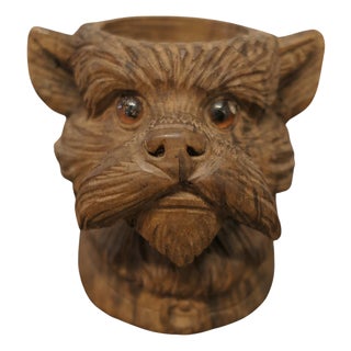 Black Forest Carved Scottie Dog, 1900 For Sale