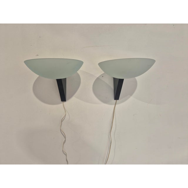 Metal Vintage Italian Wall Sconces, 1980s, Set of 2 For Sale - Image 7 of 11