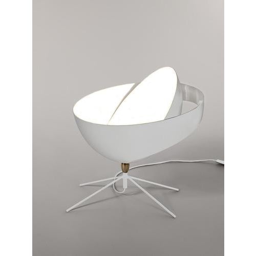 Mid-Century Modern White Saturn Table Lamp from Serge Mouille For Sale - Image 3 of 6
