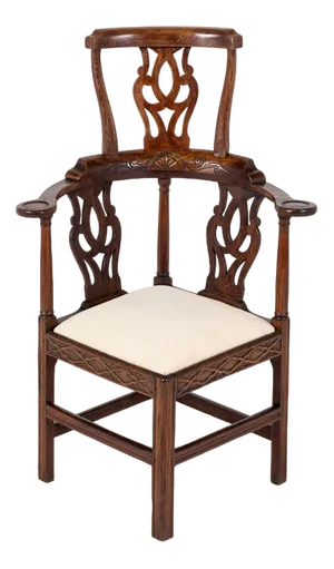Late 18th Century English Oak Corner Chair