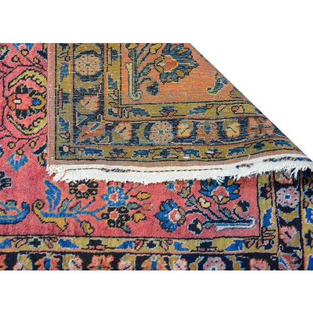 Early 20th Century Petite Sarouk Rug For Sale - Image 9 of 10