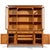 Late 20th Century Kindel Furniture French Regency Fruitwood Breakfront Bookcase Cabinet Credenza For Sale - Image 10 of 18