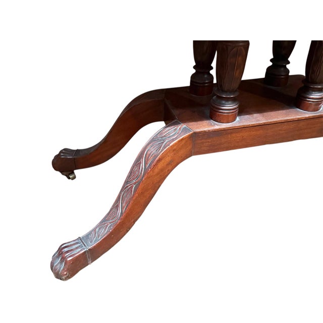 English Regency Flip Top Games Table Antique Intricate Detailing Versatile Display For Sale In Washington DC - Image 6 of 18