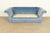 Textile Baker Furniture Blue Velvet Upholstered Roll Arm Sofa For Sale - Image 7 of 13