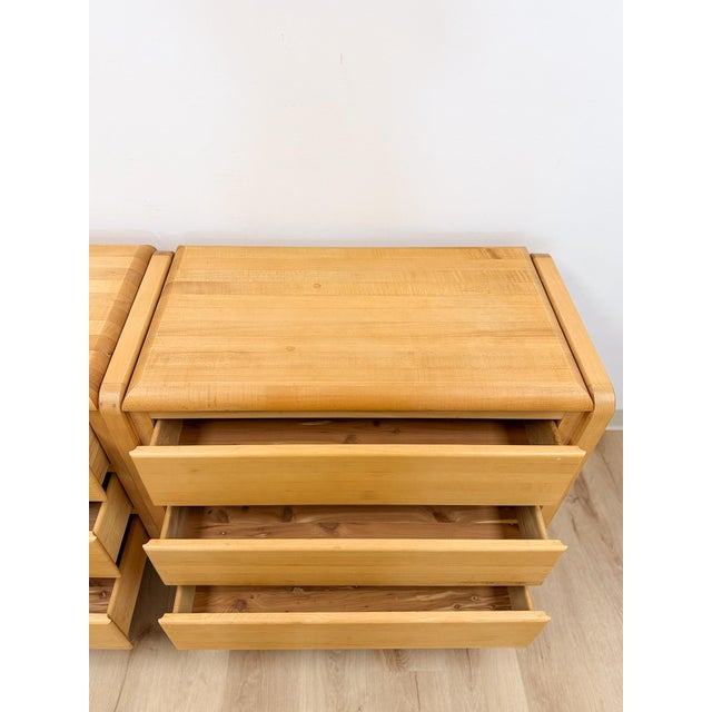 Custom Oak 6-Drawer Dresser Butcher Block Top Vintage Handcrafted Bedroom Piece For Sale - Image 10 of 15