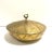 Mid-Century Modern Mid Century Hollywood Regency Brass Starburst Covered Bowl With Swan Handle For Sale - Image 3 of 9