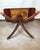 1940s Restored Mersman Mahogany Drop-Leaf Silverware Chest Table With Tooled Leather Top For Sale - Image 11 of 12