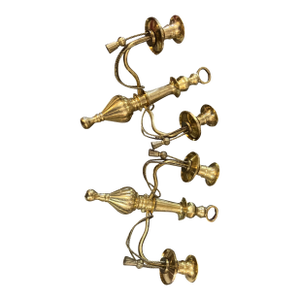 Pair of Brass Neoclassical Sconces