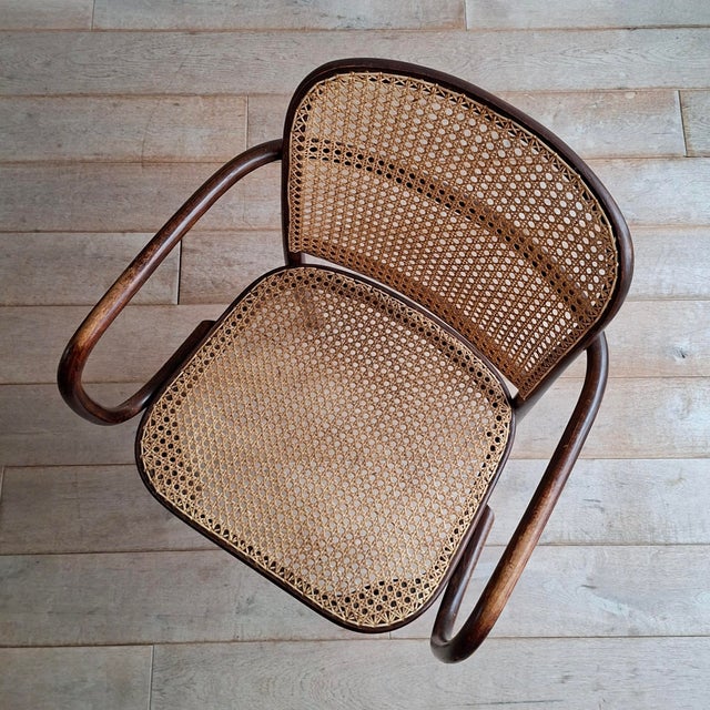 Wood No. 811 Prague Chairs by Josef Hoffmann for Ligna, 1970s, Set of 4 For Sale - Image 7 of 11
