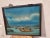 View of a Port in Asia, 20th Century, Reverse Glass Painting For Sale - Image 13 of 13