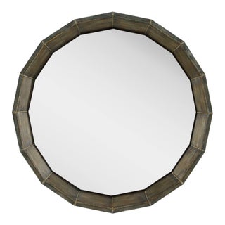 Neve Bronze Round Mirror For Sale
