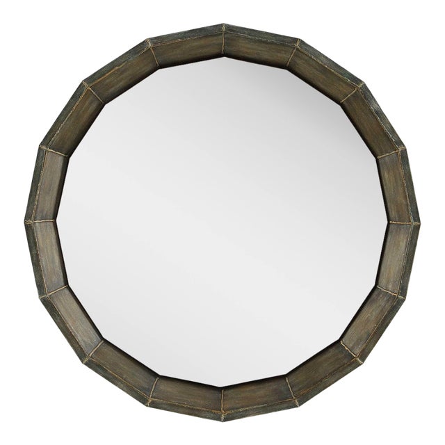 Neve Bronze Round Mirror For Sale