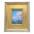 Contemporary Gouache Landscape With Clouds, Mountains, and Woods in Closed Corner Plein Air Frame For Sale