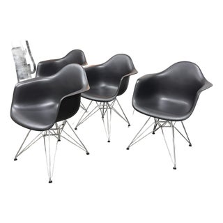 Charles & Ray Eames for Vitra Eames Plastic Dar Armchair, Set of Four For Sale