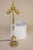 1920s French Art Nouveau Neo Classic Green Banded Onyx Marble Brass Table Lamp For Sale - Image 11 of 11