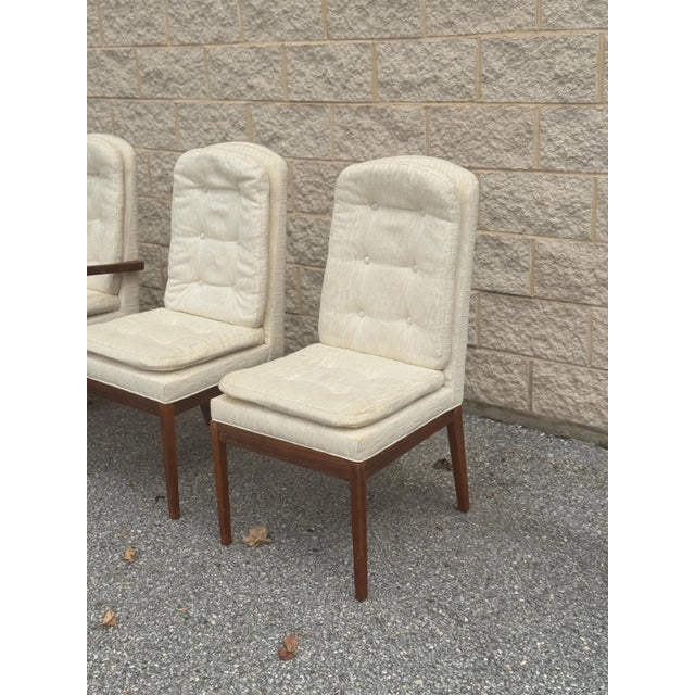 Set of 4 Mid-Century Modern Teak Dining Chairs For Sale - Image 4 of 8