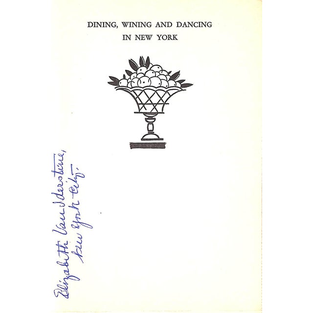 1930s "Dining, Wining and Dancing in New York" 1938 Middleton, Scudder For Sale - Image 5 of 11