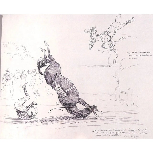 2010s "Inaugural Llangollen Race Meeting" 1931 Ours, Dorothy [Essay By] Sketches by Paul Brown For Sale - Image 5 of 18