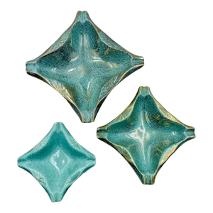 Vintage California Originals Mid-Century Atomic Set of 3 Nesting Catchalls/Ashtrays