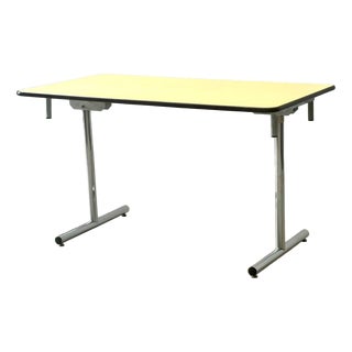 Yellow Folding Table from Kelko, 1980s For Sale