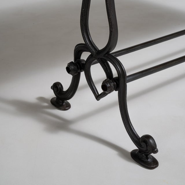 Cast Iron Bistro Table, Antique, France, Early 20th Century For Sale - Image 12 of 12