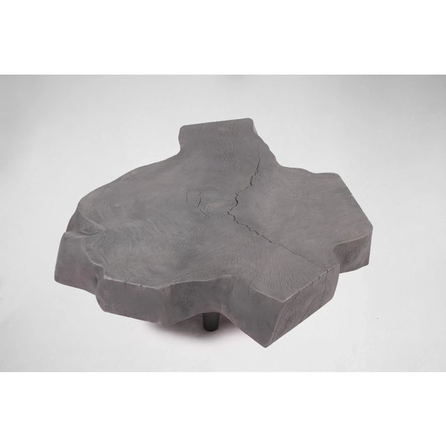 Contemporary Natural Black One Slab Coffee Table 106 For Sale - Image 3 of 6
