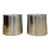 Vintage Round Chrome Oversized Planter Pair MCM Mid-Century Modern Chic For Sale