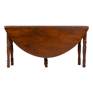 Extendable Italian Walnut Drop-Leaf Table with Accordion Opening, 19th Century For Sale