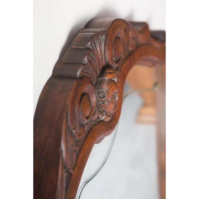 Spanish Carved Wood Mirror, 1940s For Sale - Image 4 of 9