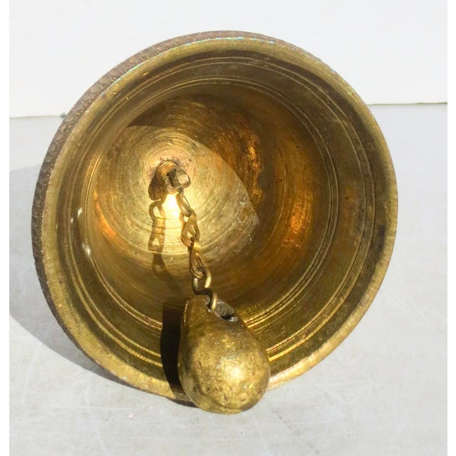 Indian Bronze Hindu Temple Bell For Sale - Image 3 of 15
