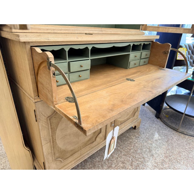 Century Furniture Monarch Buxton Hand Painted Secretary Cabinet Credenza For Sale - Image 10 of 12